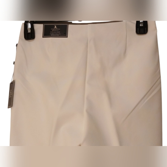 Jules & Leopold -NWT White Skinny Pants W/Cropped Leg Elastic Waist, Size Medium - Picture 9 of 13